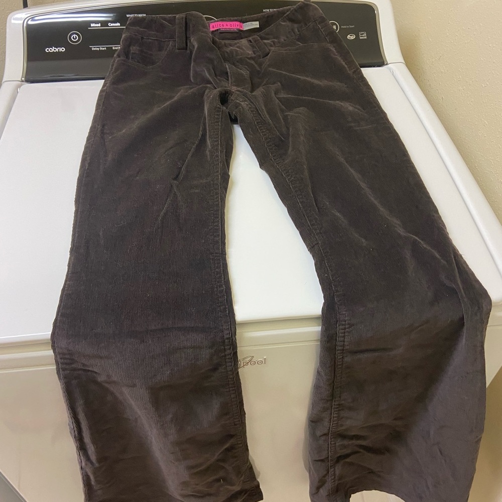 Alice and Olivia Brown Flare Pants
